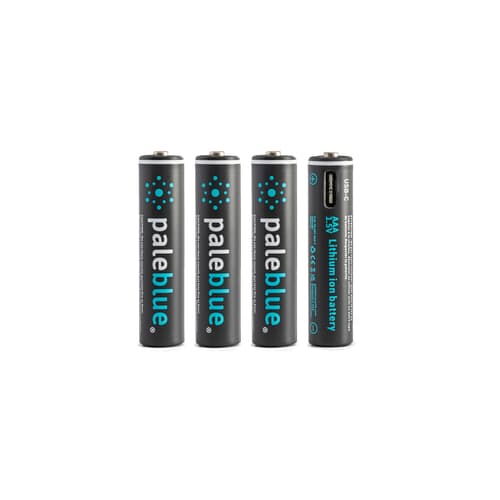 Pale Blue Uppladdningsbart Batteri Aaa 4-pack Usb-c
