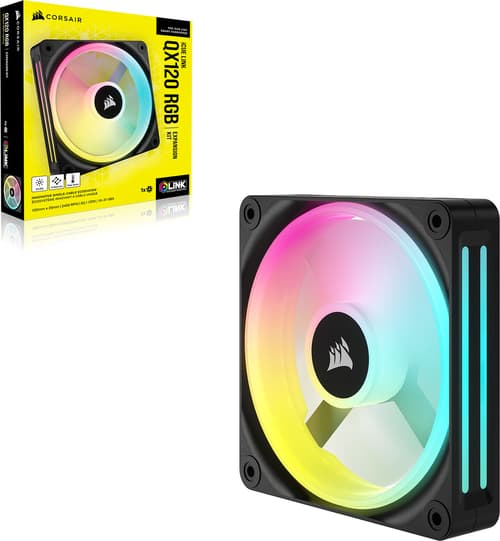 Corsair Icue Link Qx120 Rgb Expansion Kit Svart 120 Mm