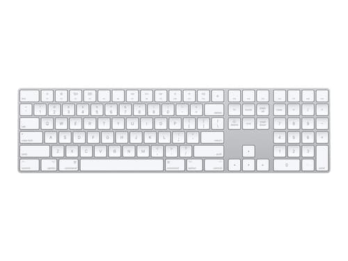 Apple Magic Keyboard With Numpad Trådlös Dansk Silver Vit Tangentbord