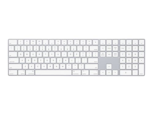 Apple Magic Keyboard With Numeric Keypad Langaton, Bluetooth Yhdysvaltain Hopea, Valkoinen Näppäimistö