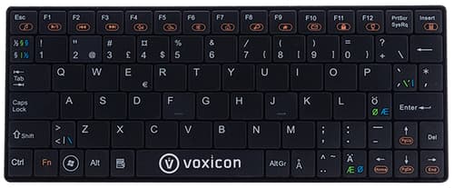 Voxicon Ultra-slim Mini Sm411 Trådlös Nordisk Tangentbord