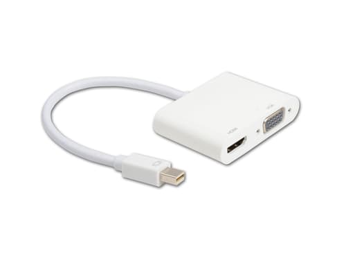 Prokord Adapter Mini Displayport To Hdmi w Audio)Vga White Mini Displayport Hdmi Vga d-sub)Vit