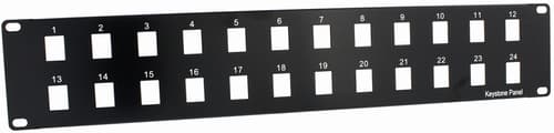 Direktronik Patchpanel Svart 1u