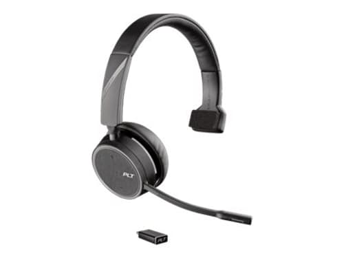 Poly Voyager 4210 Uc Headset Usb-c Via Bluetooth-adapter Microsoft-teams Mono Grå Svart