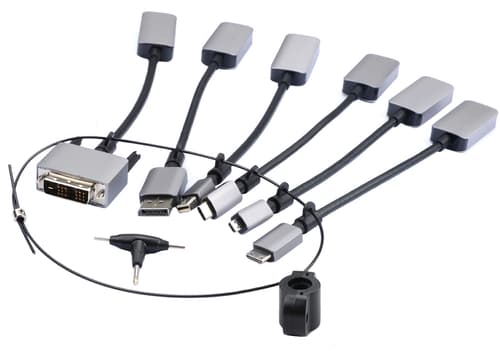 Prokord Video Adapter Kit Premium All+usb Dvi-d, Displayport, Displayport Mini, Hdmi Micro, Hdmi Mini, Usb-c Han Hdmi Hun Sort