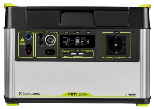 Goal Zero Yeti 1500x Portable Power Station Silver Svart