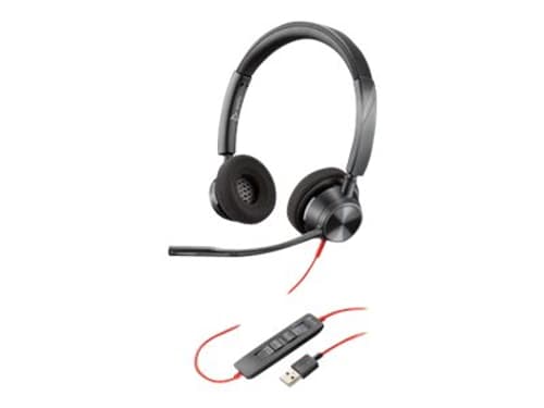 Hp Blackwire 3320 Headset Usb Optimerad För Uc Stereo Svart