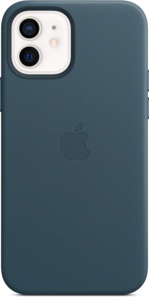 Apple Leather Case With Magsafe Iphone 12, Iphone 12 Pro Itämerensininen