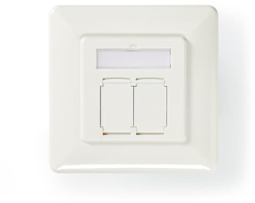 Nedis Infällt 2-portars Nätverksuttag Cat6a