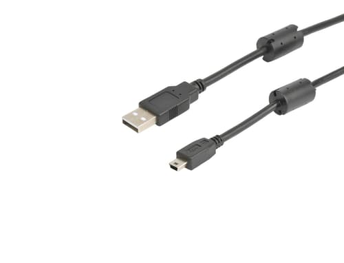 Prokord Usb-kabel 2m Usb A Mini-usb B Svart