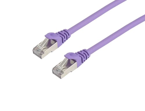 Nettverkskabel Lszh Rj-45 Cat6 1m Lilla