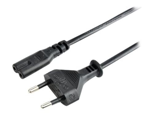 Prokord Strömkabel 2m Cee7/16 C7 Coupler Svart