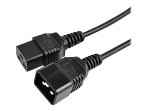 Prokord Förlängningskabel För Ström 1m C20 Coupler C19 Coupler Svart