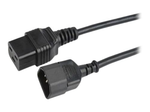 Prokord Strömkabel 2m C14 Coupler C19 Coupler Svart
