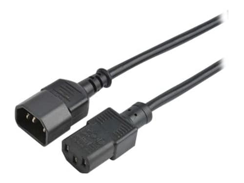 Prokord Strömkabel 5m C14 Coupler C13 Coupler Svart