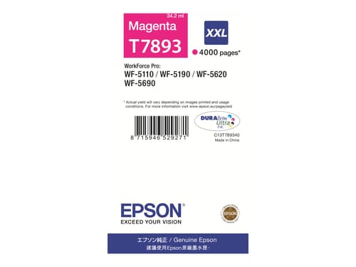 Epson Bläck Magenta T7893 Xxl