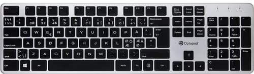 Optapad Wireless Keyboard Trådlös Nordisk Silver Tangentbord