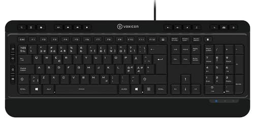 Voxicon Wired Keyboard 290w Langallinen, Usb Pohjoismaat Musta Näppäimistö
