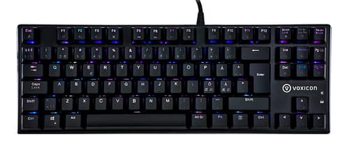 Voxicon Gaming Keyboard Gr8-10 Rgb Langallinen, Usb Pohjoismaat Musta Näppäimistö