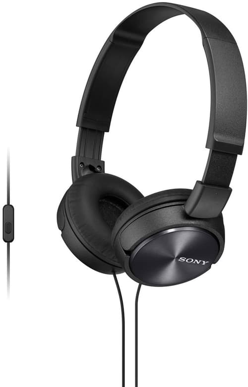 Sony Mdr-zx310ap – Black Hörlurar 3,5 Mm Kontakt Stereo Svart