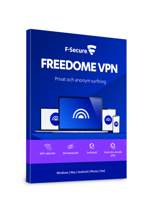 F-secure F-secure Freedome Vpn 1 År Prenumeration 5-användare Pkc 12månad(er) Prenumeration