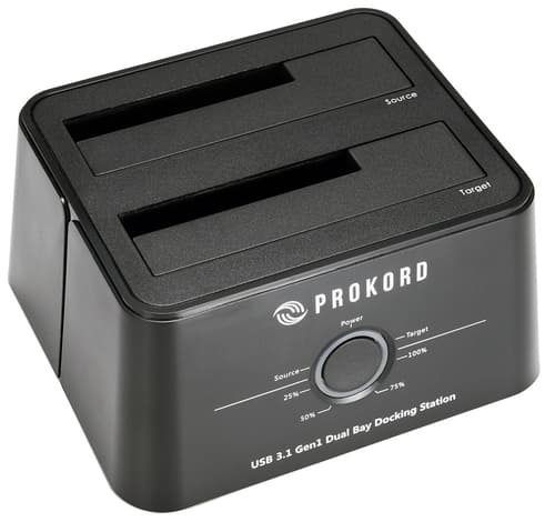 Prokord Usb 3.1 Dockningsstation Med Diskkloning