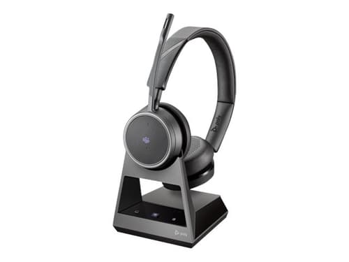 Poly Poly Voyager 4220m Office Teams 2-way Base Headset Usb-c Via Bluetooth-adapter Stereo Svart