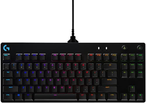 Logitech G Pro Mechanical Gaming Keyboard Langallinen, Usb Yhdysvaltain Englanti Kansainv. Musta Näppäimistö