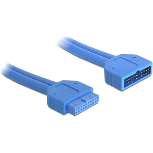 Delock Usb 3.0 Pin Header 0.45m 19-stifts Usb 3.0-kontakt Hane 19-stifts Usb 3.0-kontakt Hona