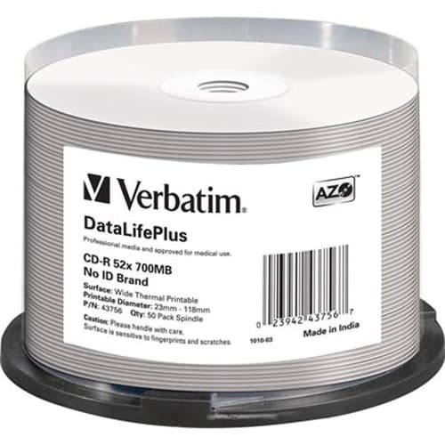 Verbatim Datalifeplus Professional Cd-r 700mb 50pc(s)
