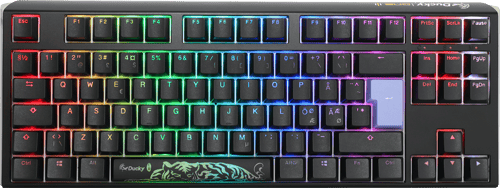 Ducky One 3 Tkl Mx Brown Langallinen, Usb-c Pohjoismaat Musta, Valkoinen Näppäimistö