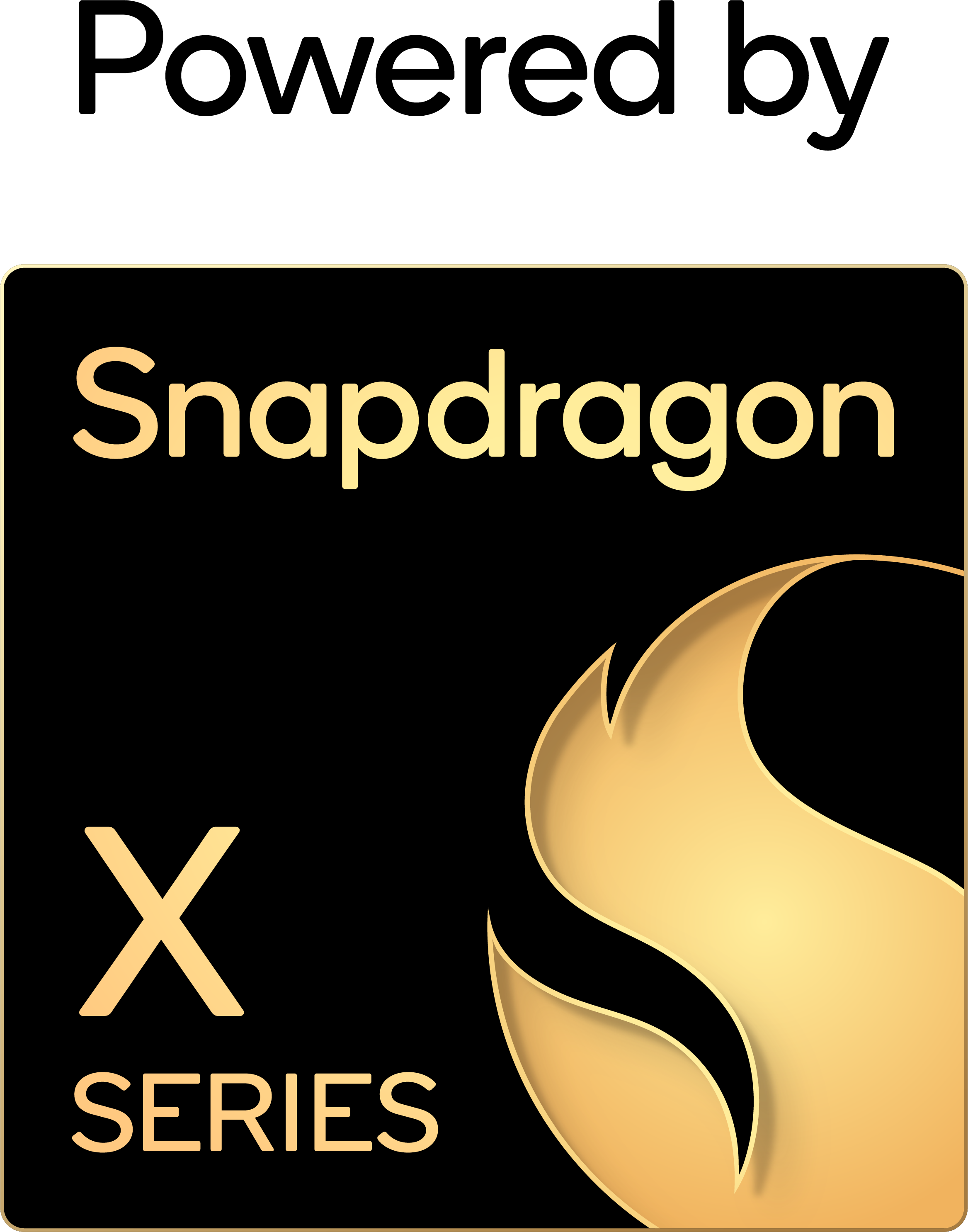 powered by x series badge