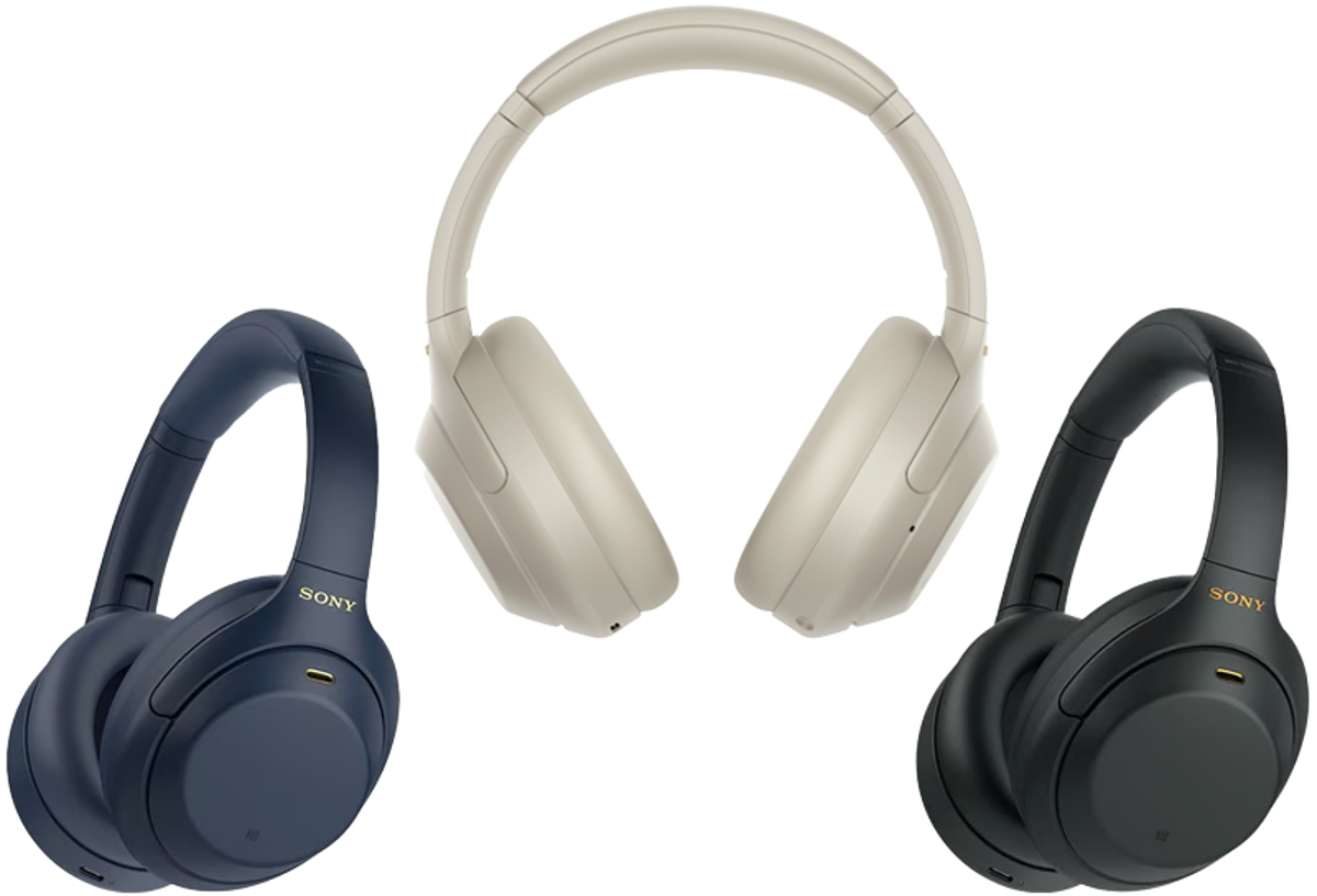 Sony Headphones in three colors