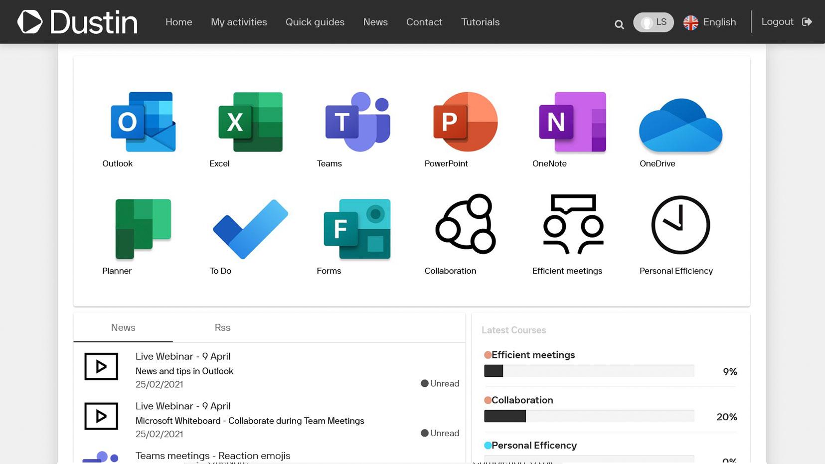 Learning Hub start