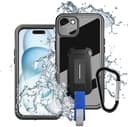 ARMOR-X Waterproof Case iPhone 15 Musta