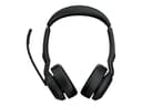 Jabra Evolve2 55 - (Kuppvare klasse 2) Hodesett USB-A via Bluetooth-adapter Optimert for MS Teams Stereo Svart