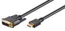 Microconnect HDMI - Dvi-d Single Link 1.5M Black 1.5m HDMI Uros DVI-D Uros