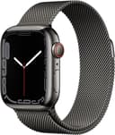 Apple Watch Series 7 GPS + Cellular, 41mm Graphite Stainless Steel Case with Graphite Milanese Loop 