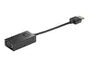 HP HDMI To VGA Display Adapter 0.045m HDMI VGA (D-Sub) Musta
