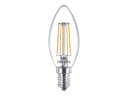 Philips LED E14 Kron Klar 3.4W (40W) 470 Lumen 2-Pack 