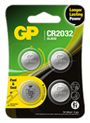 GP Batteri Knappcell Lithium CR2032 3V 4-Pack 