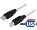 Deltaco USB-Kabel 0.5m 4 pin USB Type A Han 4 pin USB Type B Han