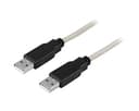 Deltaco USB 2.0 Type A-A Male-Male 1.0m 1m 4-stifts USB typ A Hane 4-stifts USB typ A Hane