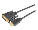Prokord HDMI-kabel 0.5m HDMI Han DVI-D Han