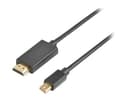 Prokord HDMI cable 3m DisplayPort Mini Male HDMI Male