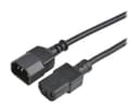 Prokord Forlængerkabel til strøm 1m Strøm IEC 60320 C14 Strøm IEC 60320 C13