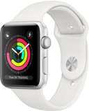 Apple Watch Series 3 GPS, 38mm Silver Aluminium Case with White Sport Band 