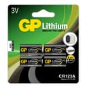 GP Batteri Lithium CR123A-C1 3V 4-pk 