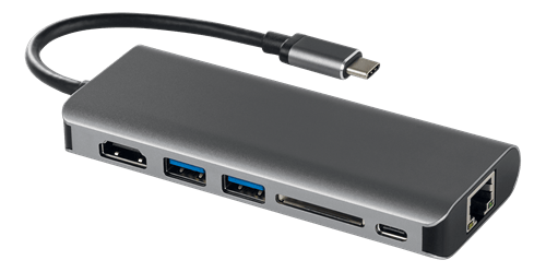 Deltaco USB-C Dock Mini-dockningsenhet