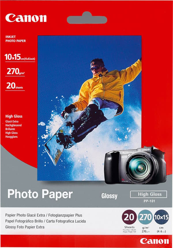Canon Papir Photo+ Glossy II PP-201 10X15cm 50-Ark 275g